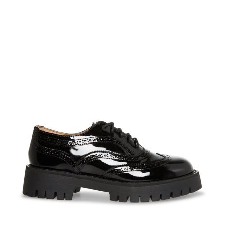 Zapatos Plataforma Steve Madden Lance Charol Mujer Negras | ES LN9S48